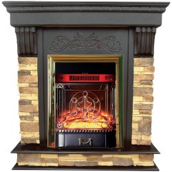 Каминокомплект Interflame Брайт венге с очагом Majestic FX M Brass