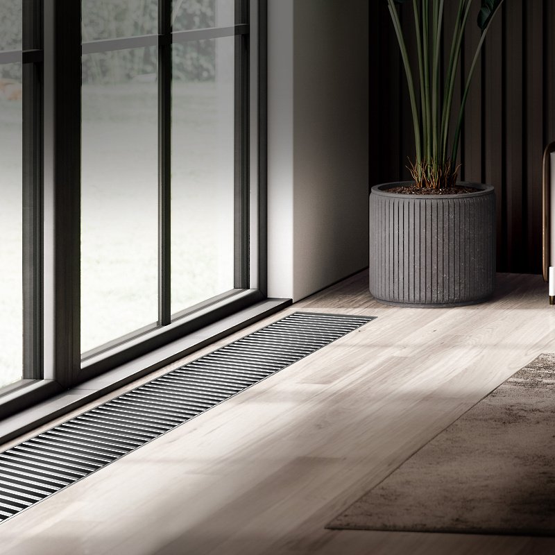 Внутрипольный конвектор Royal Thermo Atrium 75/300/900-DG-U-NA