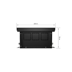 Внутрипольный конвектор Royal Thermo Atrium 110/200/900-DG-U-BL