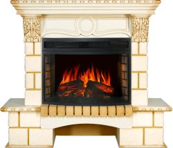 Каминокомплект Royal Flame Pierre Luxe шампань c очагом Dioramic 25 FX