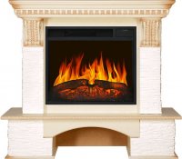 Каминокомплект Royal Flame Pierre Luxe сланец мелкий белый c очагом Vision 23 LED FX