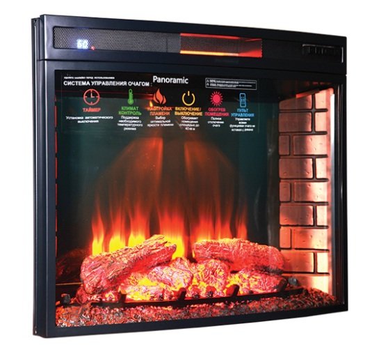 Каминокомплект Interflame Экстер венге с очагом Panoramic 06 33 LED FX QZ
