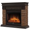Каминокомплект Firelight Bricks 25 с очагом Electrolux EFP/P-2520LS камень коричневый/шпон темный дуб