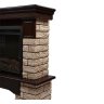 Каминокомплект Firelight Forte Wood 25 с очагом Electrolux EFP/P-2520LS камень коричневый/шпон темный дуб