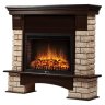 Каминокомплект Firelight Forte Wood 25 с очагом Electrolux EFP/P-2520LS камень коричневый/шпон темный дуб