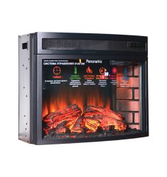 Каминокомплект Interflame Экстер бежевый патина с очагом Panoramic 06 25 LED FX