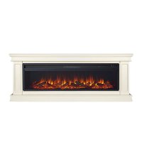 Каминокомплект Royal Flame Geneva 60 слоновая кость с патиной с очагом Vision 60 LOG LED