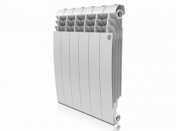 Биметаллический радиатор отопления Royal Thermo BiLiner 500 8 секций Silver Satin